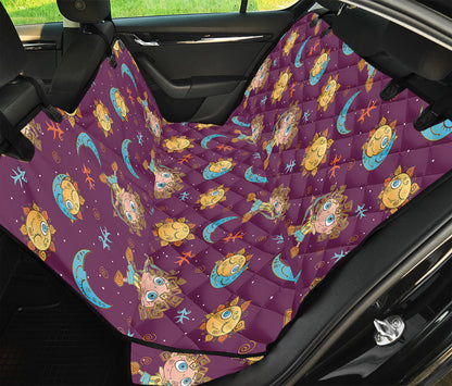Cute Cartoon Sagittarius Pattern Print Pet Car Back Seat Cover