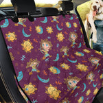 Cute Cartoon Sagittarius Pattern Print Pet Car Back Seat Cover