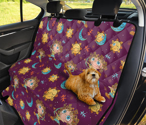 Cute Cartoon Sagittarius Pattern Print Pet Car Back Seat Cover