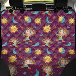 Cute Cartoon Sagittarius Pattern Print Pet Car Back Seat Cover