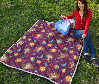 Cute Cartoon Sagittarius Pattern Print Quilt