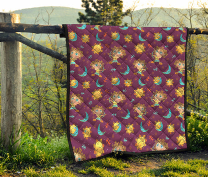 Cute Cartoon Sagittarius Pattern Print Quilt