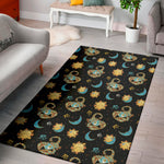 Cute Cartoon Scorpio Pattern Print Area Rug