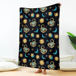 Cute Cartoon Scorpio Pattern Print Blanket