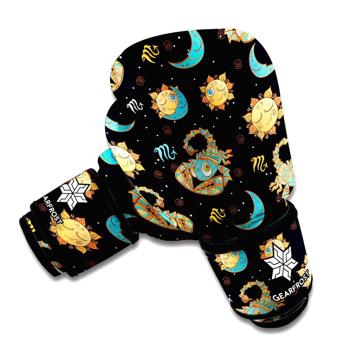 Cute Cartoon Scorpio Pattern Print Boxing Gloves