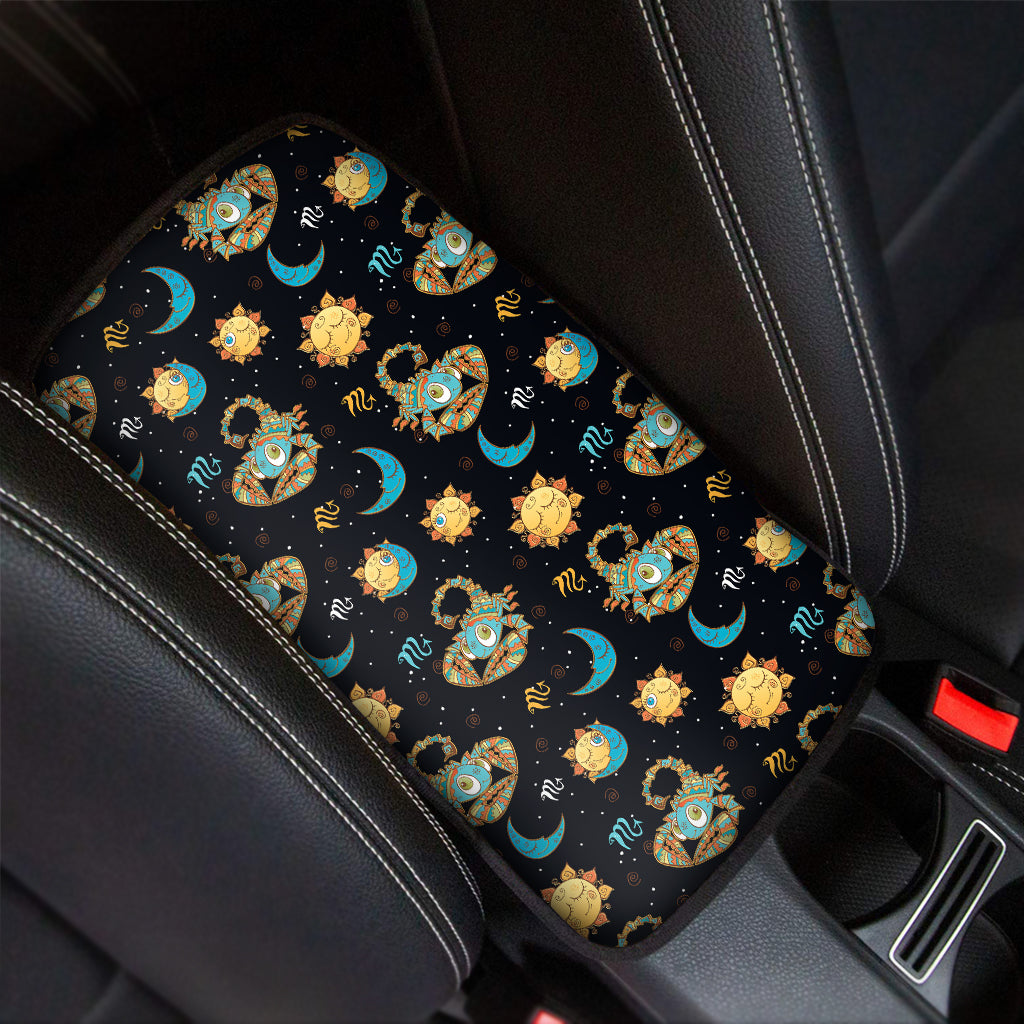 Cute Cartoon Scorpio Pattern Print Car Center Console Cover