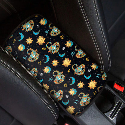 Cute Cartoon Scorpio Pattern Print Car Center Console Cover