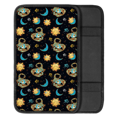 Cute Cartoon Scorpio Pattern Print Car Center Console Cover
