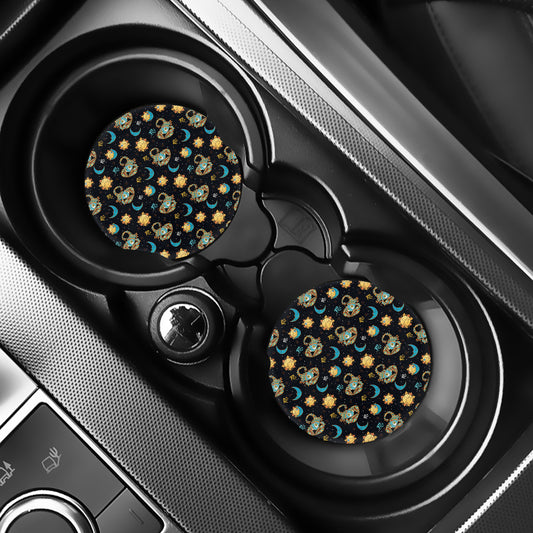 Cute Cartoon Scorpio Pattern Print Car Coasters