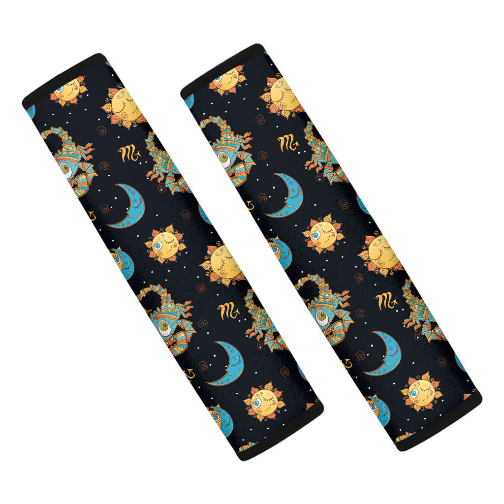 Cute Cartoon Scorpio Pattern Print Car Seat Belt Covers