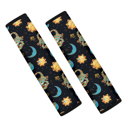 Cute Cartoon Scorpio Pattern Print Car Seat Belt Covers
