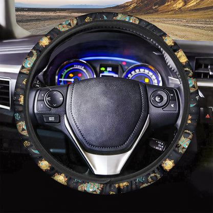 Cute Cartoon Scorpio Pattern Print Car Steering Wheel Cover