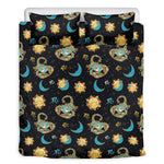 Cute Cartoon Scorpio Pattern Print Duvet Cover Bedding Set