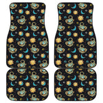 Cute Cartoon Scorpio Pattern Print Front and Back Car Floor Mats