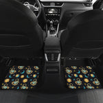 Cute Cartoon Scorpio Pattern Print Front and Back Car Floor Mats