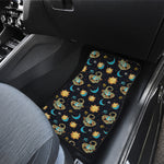 Cute Cartoon Scorpio Pattern Print Front and Back Car Floor Mats