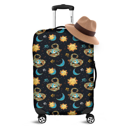 Cute Cartoon Scorpio Pattern Print Luggage Cover