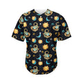 Cute Cartoon Scorpio Pattern Print Men's Baseball Jersey