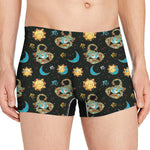 Cute Cartoon Scorpio Pattern Print Men's Boxer Briefs