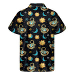 Cute Cartoon Scorpio Pattern Print Men's Short Sleeve Shirt