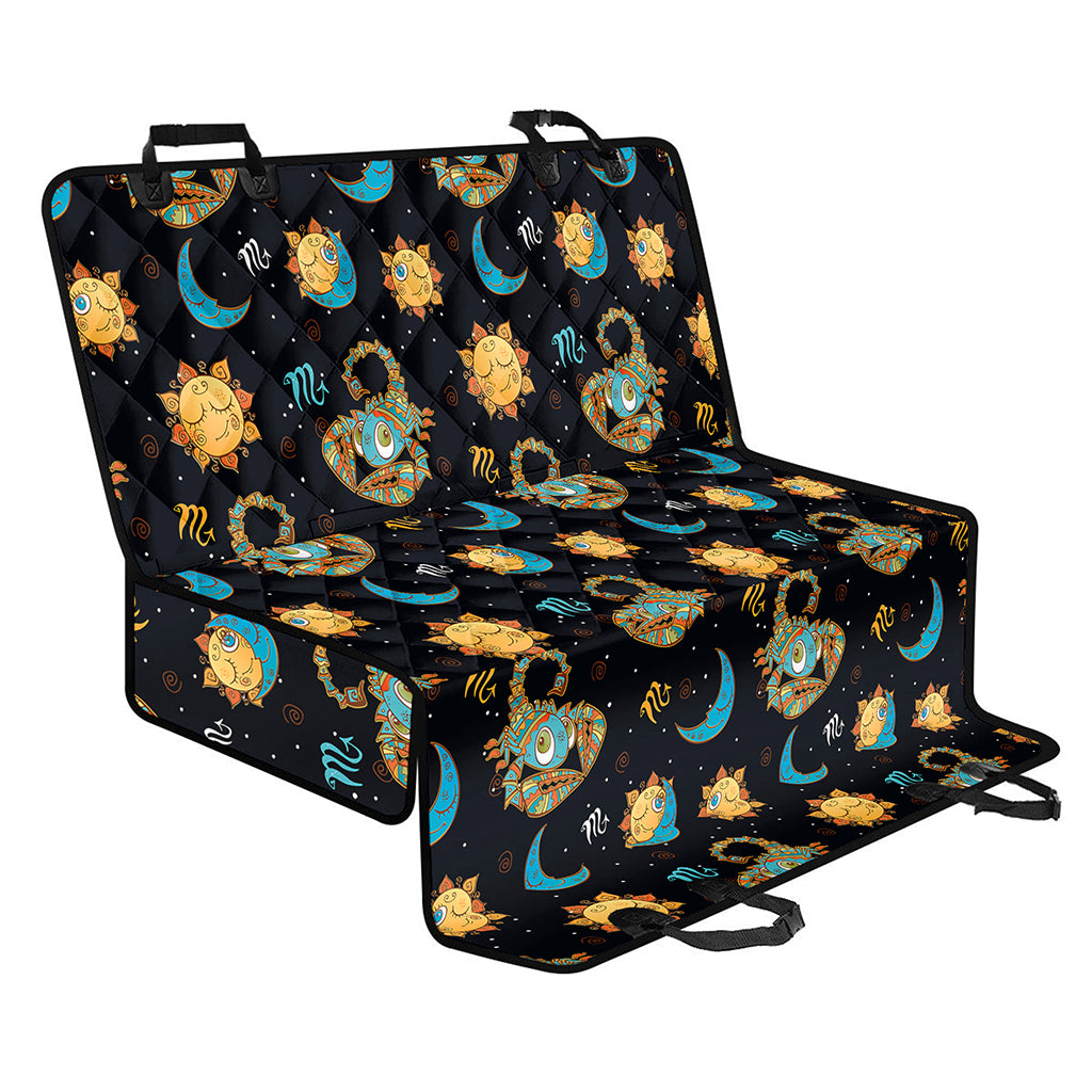 Cute Cartoon Scorpio Pattern Print Pet Car Back Seat Cover