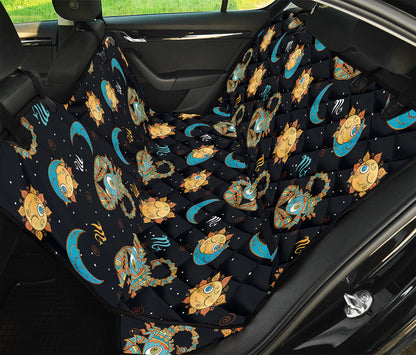 Cute Cartoon Scorpio Pattern Print Pet Car Back Seat Cover