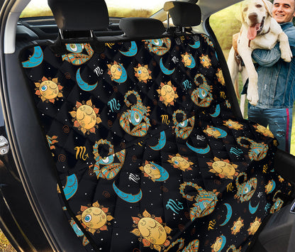 Cute Cartoon Scorpio Pattern Print Pet Car Back Seat Cover
