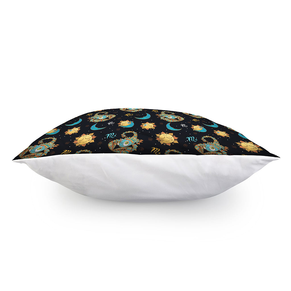 Cute Cartoon Scorpio Pattern Print Pillow Cover
