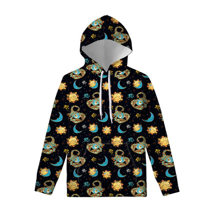 Cute Cartoon Scorpio Pattern Print Pullover Hoodie