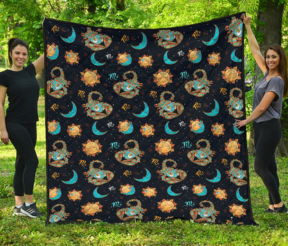 Cute Cartoon Scorpio Pattern Print Quilt