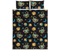 Cute Cartoon Scorpio Pattern Print Quilt Bed Set