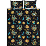 Cute Cartoon Scorpio Pattern Print Quilt Bed Set