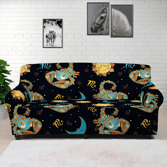 Cute Cartoon Scorpio Pattern Print Sofa Cover