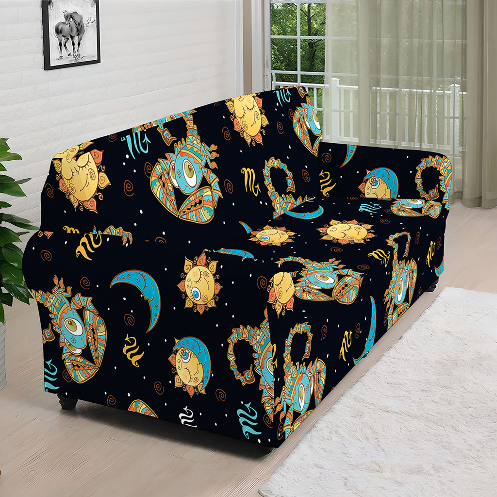 Cute Cartoon Scorpio Pattern Print Sofa Cover
