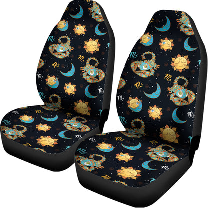 Cute Cartoon Scorpio Pattern Print Universal Fit Car Seat Covers