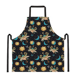 Cute Cartoon Taurus Pattern Print Apron
