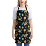 Cute Cartoon Taurus Pattern Print Apron