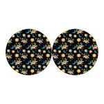 Cute Cartoon Taurus Pattern Print Car Coasters