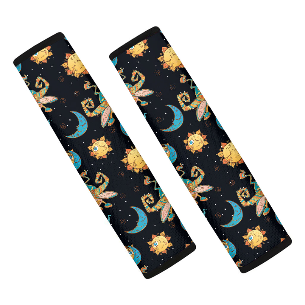 Cute Cartoon Taurus Pattern Print Car Seat Belt Covers