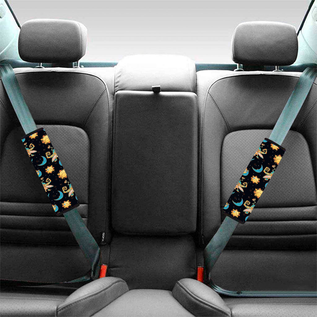 Cute Cartoon Taurus Pattern Print Car Seat Belt Covers