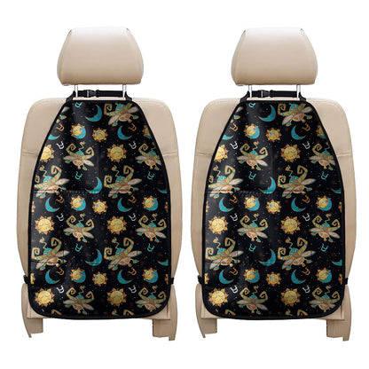 Cute Cartoon Taurus Pattern Print Car Seat Organizers