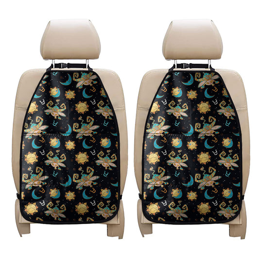 Cute Cartoon Taurus Pattern Print Car Seat Organizers