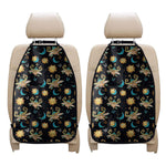 Cute Cartoon Taurus Pattern Print Car Seat Organizers