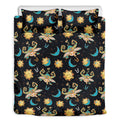 Cute Cartoon Taurus Pattern Print Duvet Cover Bedding Set