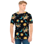 Cute Cartoon Taurus Pattern Print Men's T-Shirt