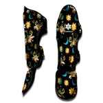 Cute Cartoon Taurus Pattern Print Muay Thai Shin Guard