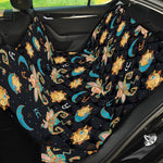 Cute Cartoon Taurus Pattern Print Pet Car Back Seat Cover