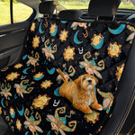 Cute Cartoon Taurus Pattern Print Pet Car Back Seat Cover