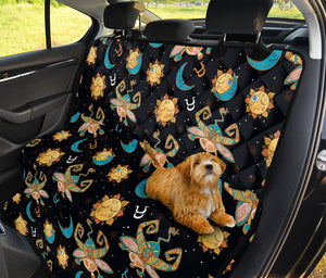 Cute Cartoon Taurus Pattern Print Pet Car Back Seat Cover