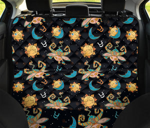 Cute Cartoon Taurus Pattern Print Pet Car Back Seat Cover